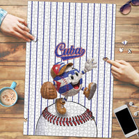 Cuba Baseball Puzzle Cuban Flag Mascot Design