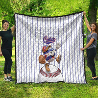 Cuba Baseball Quilt Cuban Flag Mascot Design