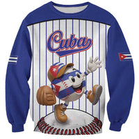 Cuba Baseball Custom Sweatshirt Cuban Flag Mascot Design