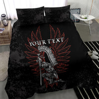 Personalized Poland Husaria Bedding Set Polska Winged Hussar Knight Pride