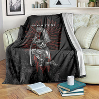 Personalized Poland Husaria Blanket Polska Winged Hussar Knight Pride