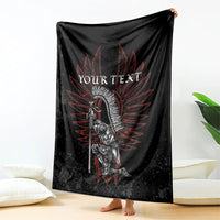 Personalized Poland Husaria Blanket Polska Winged Hussar Knight Pride