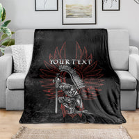Personalized Poland Husaria Blanket Polska Winged Hussar Knight Pride