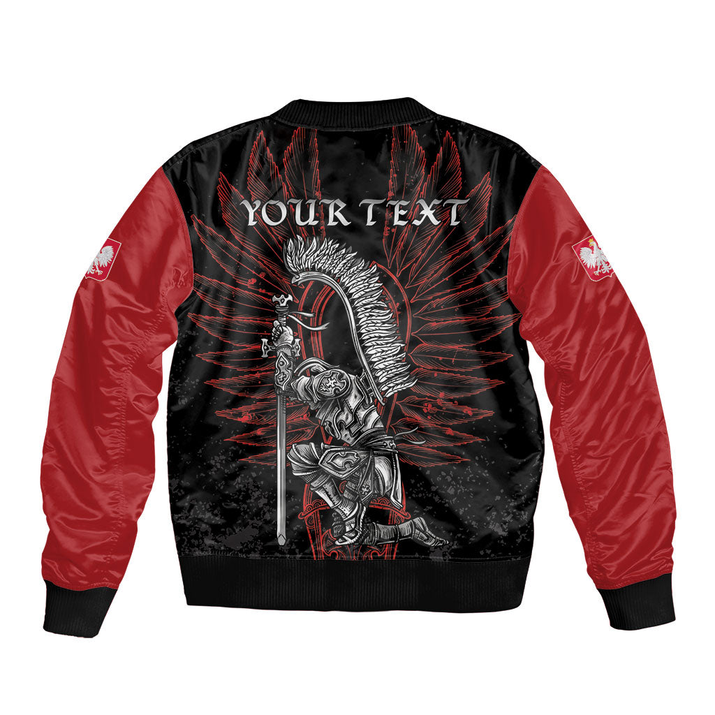 Personalized Poland Husaria Bomber Jacket Polska Winged Hussar Knight Pride