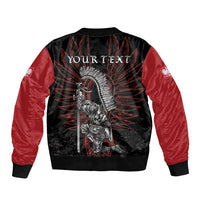 Personalized Poland Husaria Bomber Jacket Polska Winged Hussar Knight Pride