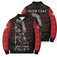Personalized Poland Husaria Bomber Puffer Jacket Polska Winged Hussar Knight Pride