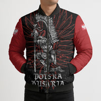 Personalized Poland Husaria Bomber Puffer Jacket Polska Winged Hussar Knight Pride