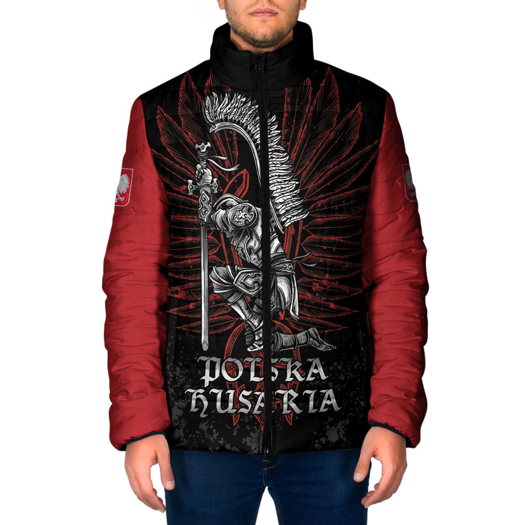 Personalized Poland Husaria Padded Jacket Polska Winged Hussar Knight Pride
