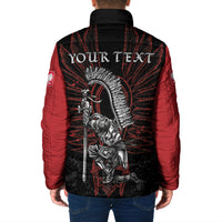 Personalized Poland Husaria Padded Jacket Polska Winged Hussar Knight Pride