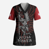 Personalized Poland Husaria Scrub Top Polska Winged Hussar Knight Pride