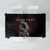 Personalized Poland Husaria Tablecloth Polska Winged Hussar Knight Pride