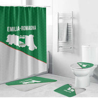 Italy Emilia-Romagna Bathroom Set Map With Flag Style - Wonder Print Shop