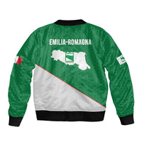 Italy Emilia-Romagna Bomber Jacket Map With Flag Style LT19