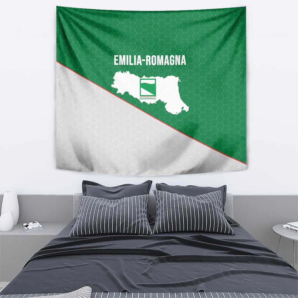 Italy Emilia-Romagna Tapestry Map With Flag Style - Wonder Print Shop
