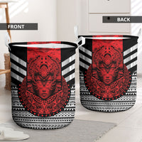 Mexico Aztec Warrior Goddess Laundry Basket Tribal Aztec Heritage