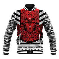 Mexico Aztec Warrior Goddess Baseball Jacket Tribal Aztec Heritage