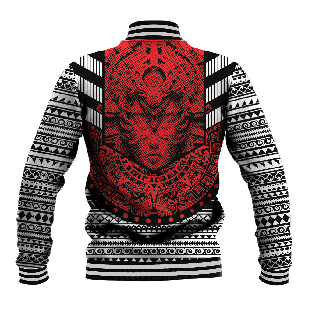 Mexico Aztec Warrior Goddess Baseball Jacket Tribal Aztec Heritage