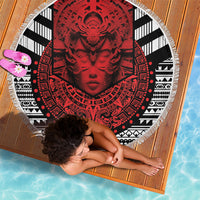 Mexico Aztec Warrior Goddess Beach Blanket Tribal Aztec Heritage