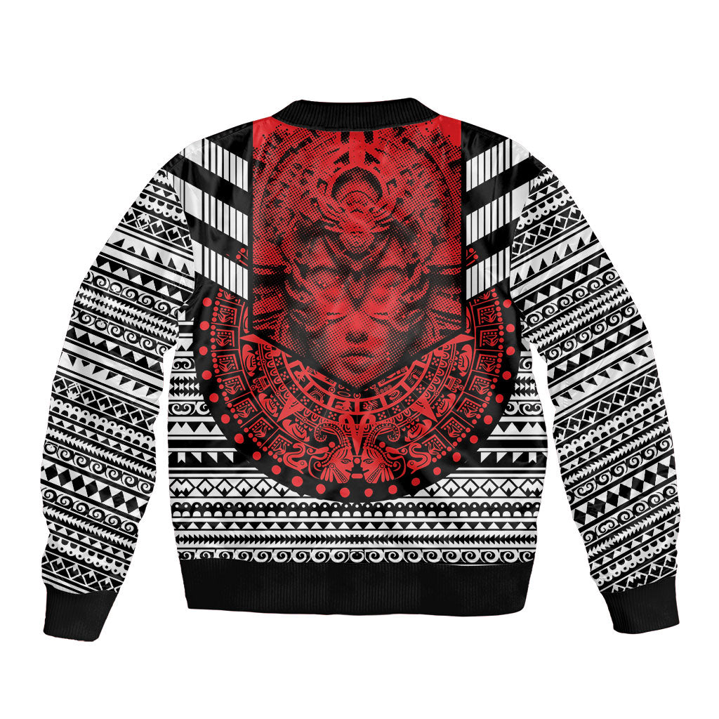 Mexico Aztec Warrior Goddess Bomber Jacket Tribal Aztec Heritage