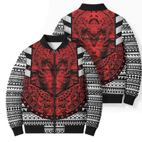 Mexico Aztec Warrior Goddess Bomber Puffer Jacket Tribal Aztec Heritage