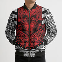 Mexico Aztec Warrior Goddess Bomber Puffer Jacket Tribal Aztec Heritage