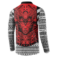 Mexico Aztec Warrior Goddess Button Sweatshirt Tribal Aztec Heritage
