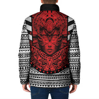 Mexico Aztec Warrior Goddess Padded Jacket Tribal Aztec Heritage