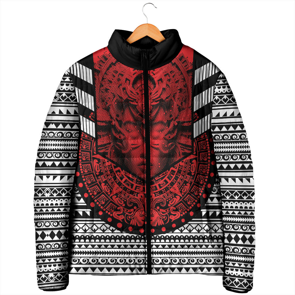 Mexico Aztec Warrior Goddess Padded Jacket Tribal Aztec Heritage
