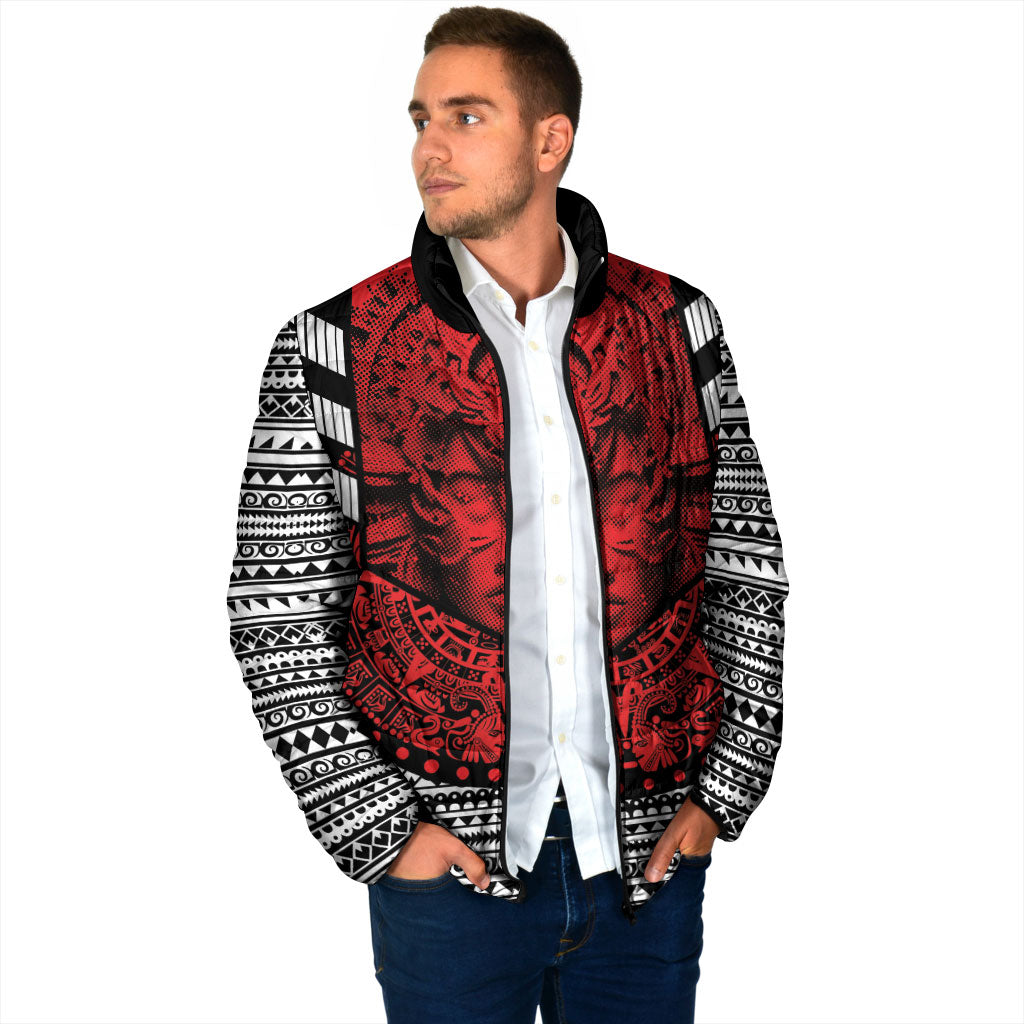 Mexico Aztec Warrior Goddess Padded Jacket Tribal Aztec Heritage