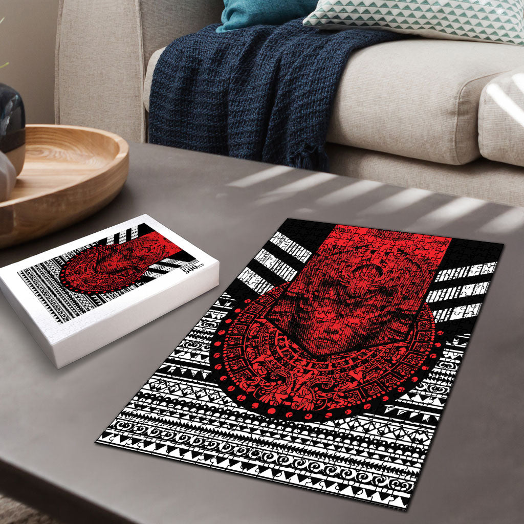 Mexico Aztec Warrior Goddess Puzzle Tribal Aztec Heritage