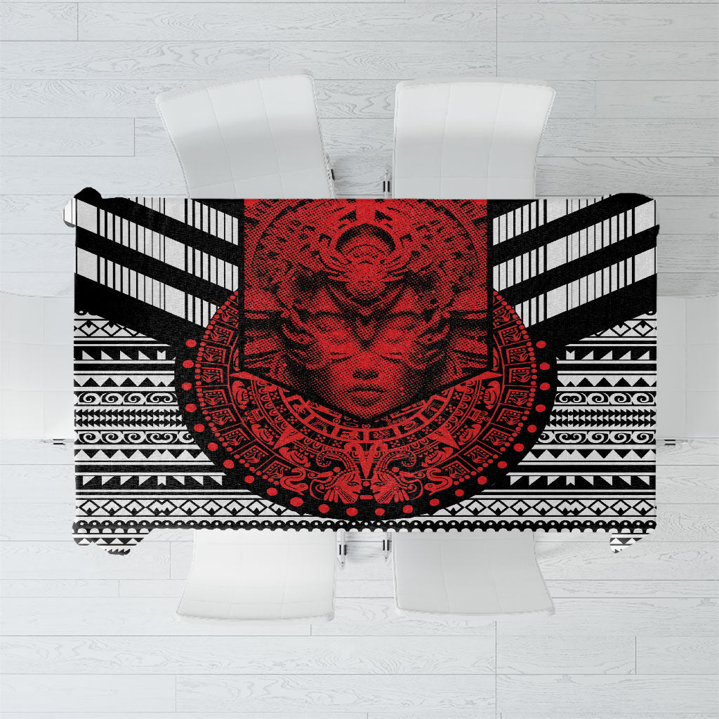 Mexico Aztec Warrior Goddess Tablecloth Tribal Aztec Heritage