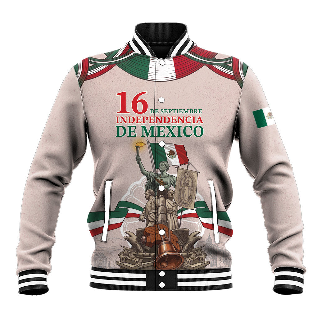 Personalized Mexico Dia De La Independencia Baseball Jacket 16 De Septiembre Heritage Pride