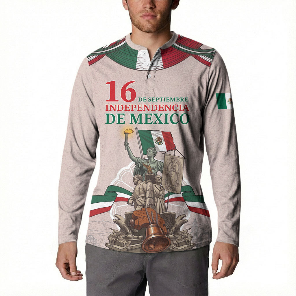 Personalized Mexico Dia De La Independencia Button Sweatshirt 16 De Septiembre Heritage Pride