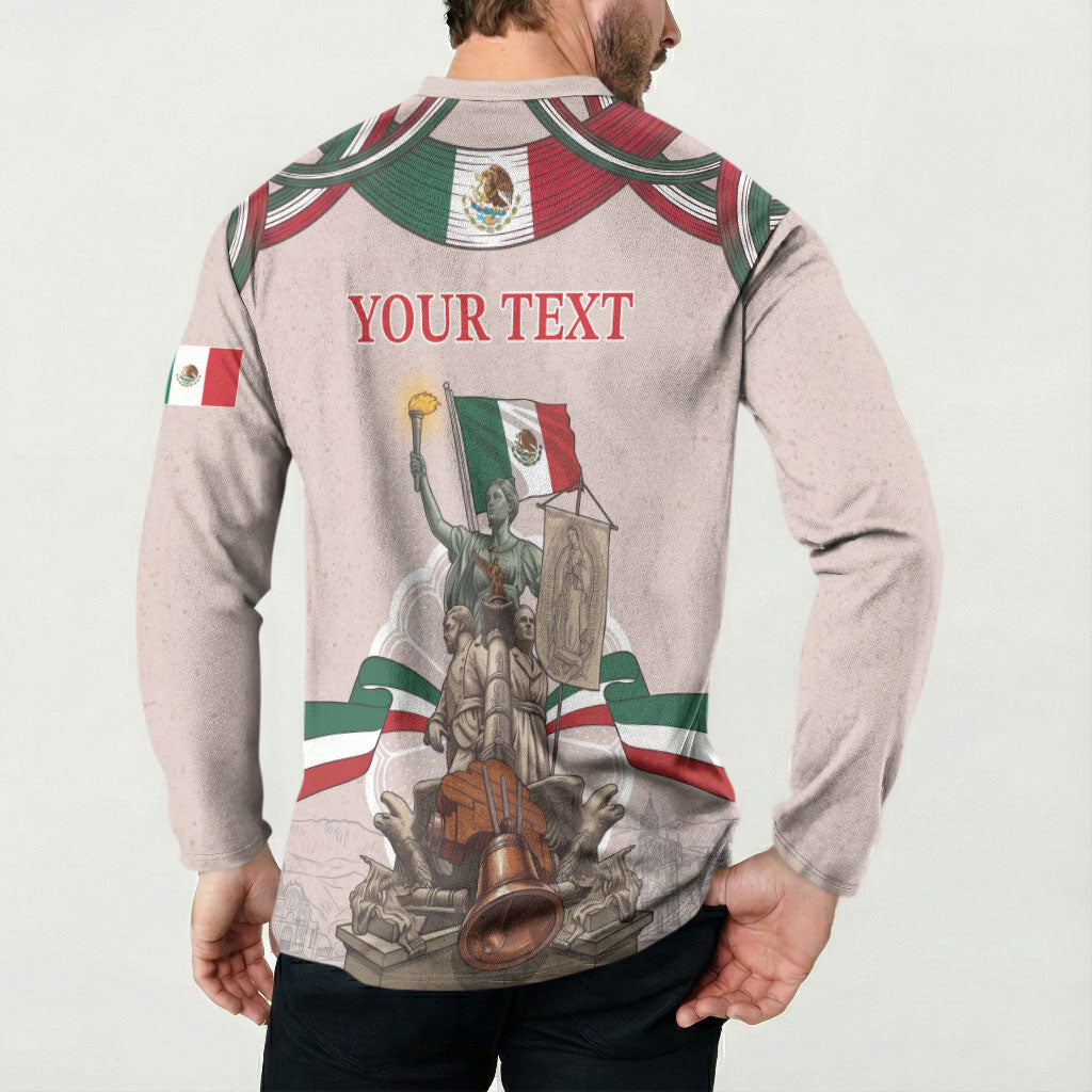Personalized Mexico Dia De La Independencia Button Sweatshirt 16 De Septiembre Heritage Pride
