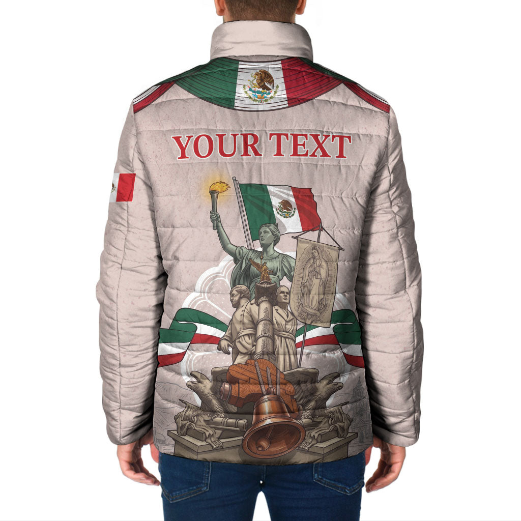 Personalized Mexico Dia De La Independencia Padded Jacket 16 De Septiembre Heritage Pride