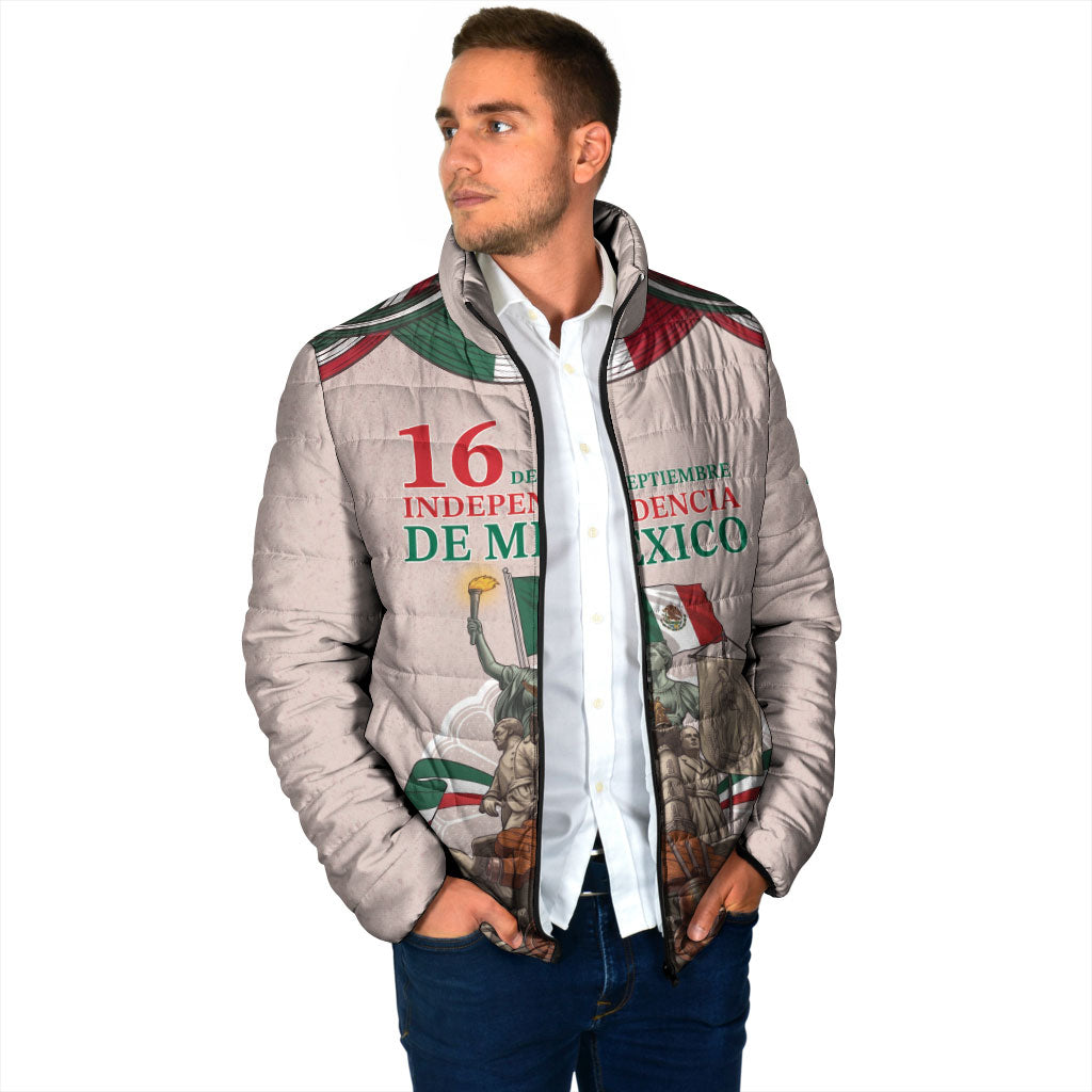 Personalized Mexico Dia De La Independencia Padded Jacket 16 De Septiembre Heritage Pride