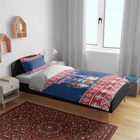Serbia Christmas Bedding Set Hristos Se Rodi Gnome - Wonder Print Shop