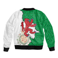 Montgomeryshire Wales Bomber Jacket Map and Emblem Celtic Style - Wonder Print Shop