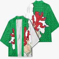 Montgomeryshire Wales Kimono Map and Emblem Celtic Style - Wonder Print Shop