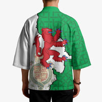 Montgomeryshire Wales Kimono Map and Emblem Celtic Style - Wonder Print Shop
