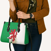 Montgomeryshire Wales Leather Bag Map and Emblem Celtic Style - Wonder Print Shop