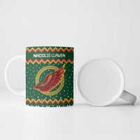 Personalized Montgomeryshire Wales Christmas Ceramic Mug Celtic Red Wing Cymru Heritage - Wonder Print Shop