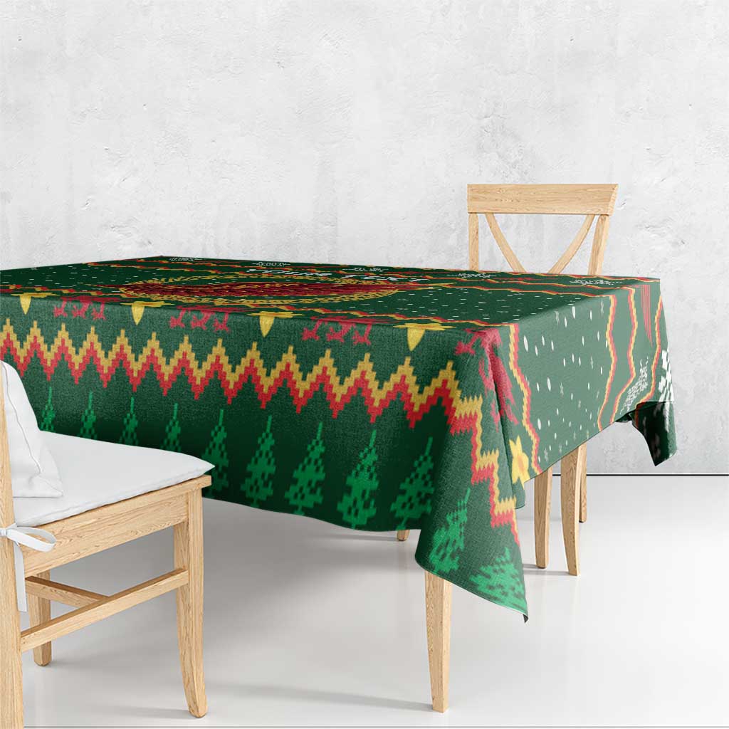 Personalized Montgomeryshire Wales Christmas Tablecloth Celtic Red Wing Cymru Heritage - Wonder Print Shop
