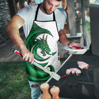 Wales Celtic Dragon Apron Welsh Mythic Green Dragon - Wonder Print Shop