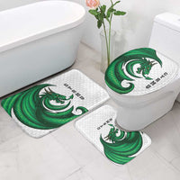 Wales Celtic Dragon Bathroom Set Welsh Mythic Green Dragon - Wonder Print Shop