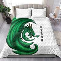 Wales Celtic Dragon Bedding Set Welsh Mythic Green Dragon - Wonder Print Shop