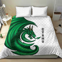 Wales Celtic Dragon Bedding Set Welsh Mythic Green Dragon - Wonder Print Shop