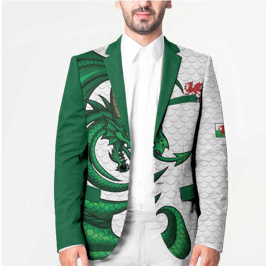 Wales Celtic Dragon Blazer Welsh Mythic Green Dragon - Wonder Print Shop