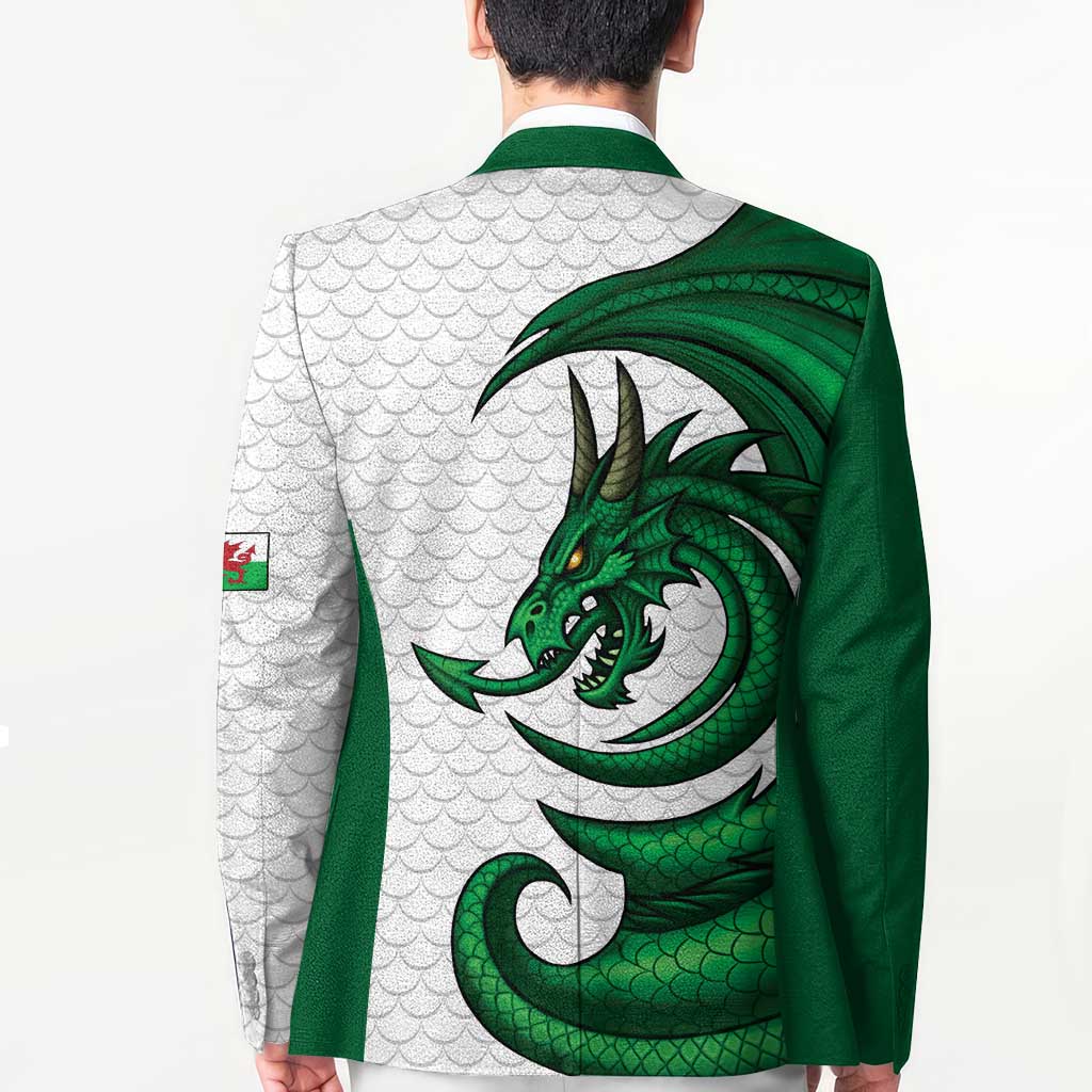 Wales Celtic Dragon Blazer Welsh Mythic Green Dragon - Wonder Print Shop