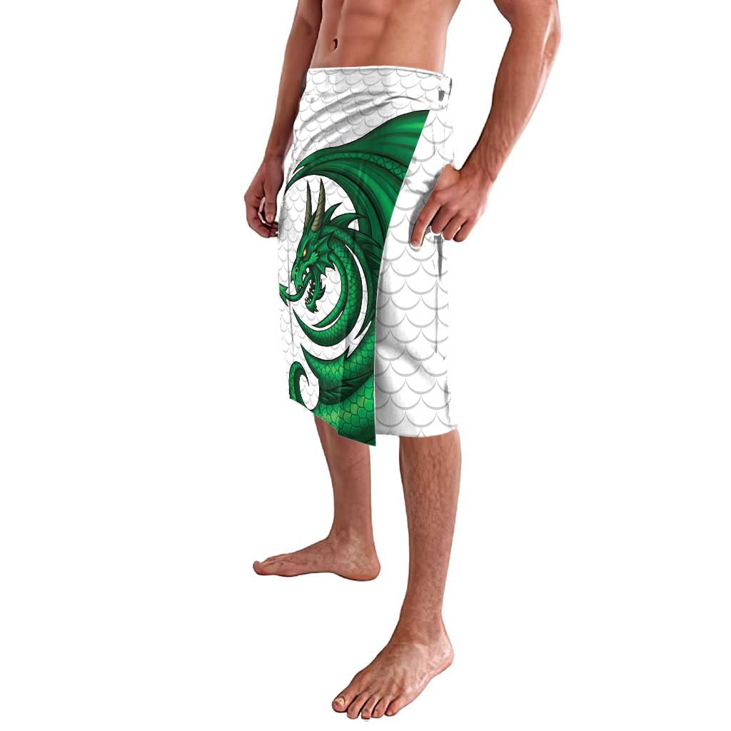 Wales Celtic Dragon Lavalava Welsh Mythic Green Dragon - Wonder Print Shop